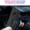 TJS "DuoGuard" Ring Kickstand Phone Case for Samsung Galaxy A03s