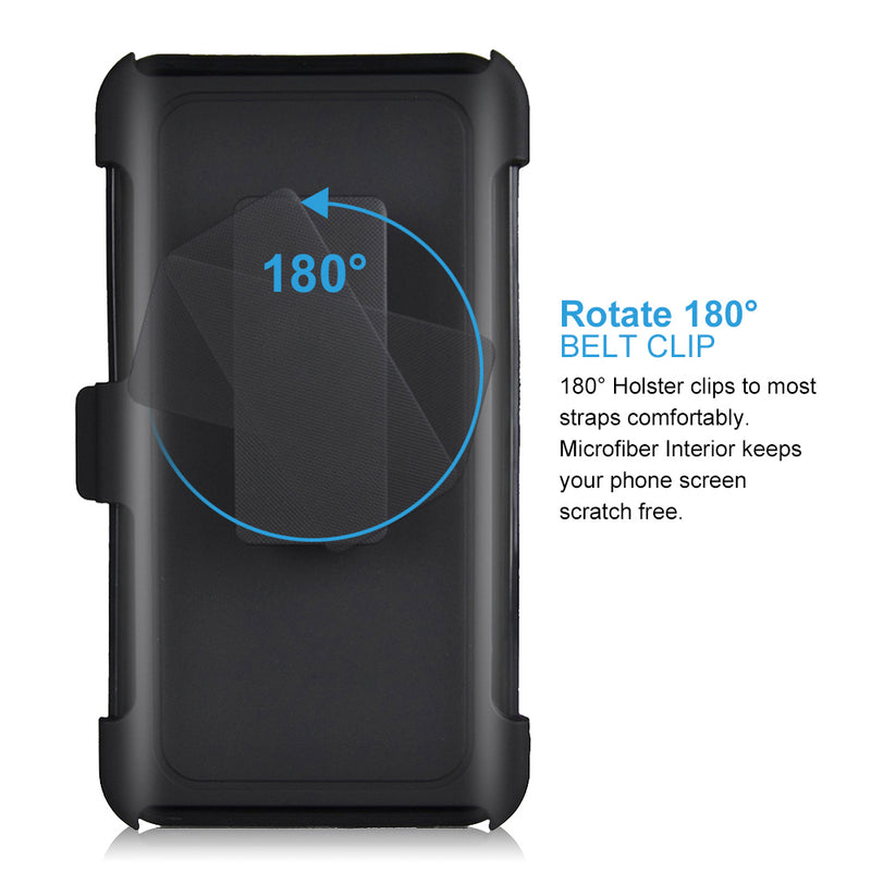 TJS "Jupiter"  Kickstand Phone Cse with Belt Clip Holster for Galaxy A50 - InfinityAccessories017