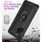 TJS "DuoGuard" Ring Kickstand Phone Case for Samsung Galaxy A03s