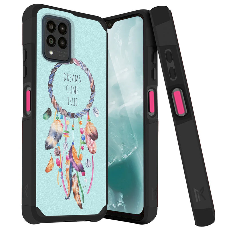 TJS "ArmorLux" Hybrid Phone Case for T-Mobile Revvl 6 Pro 5G