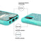 TJS "Sapphire" Hybrid Glitter Phone Case for Samsung Galaxy A52 5G