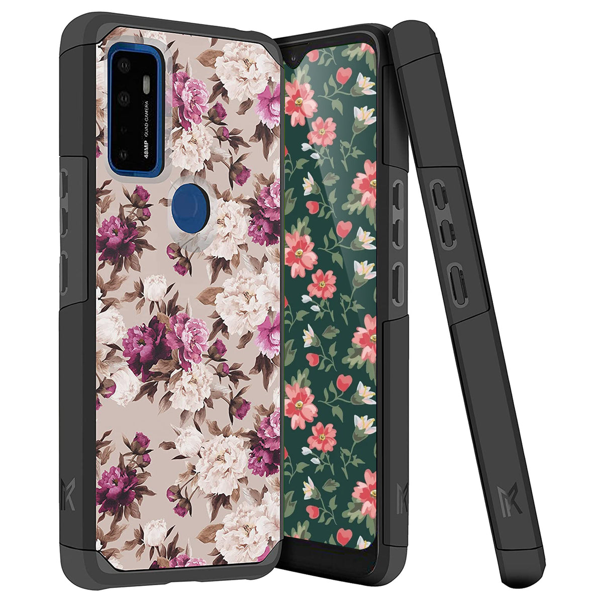 TJS "ArmorLux" Hybrid Phone Case for AT&T Radiant Max 5G / AT&T Fusion 5G / Cricket Dream 5G / Cricket Innovate 5G
