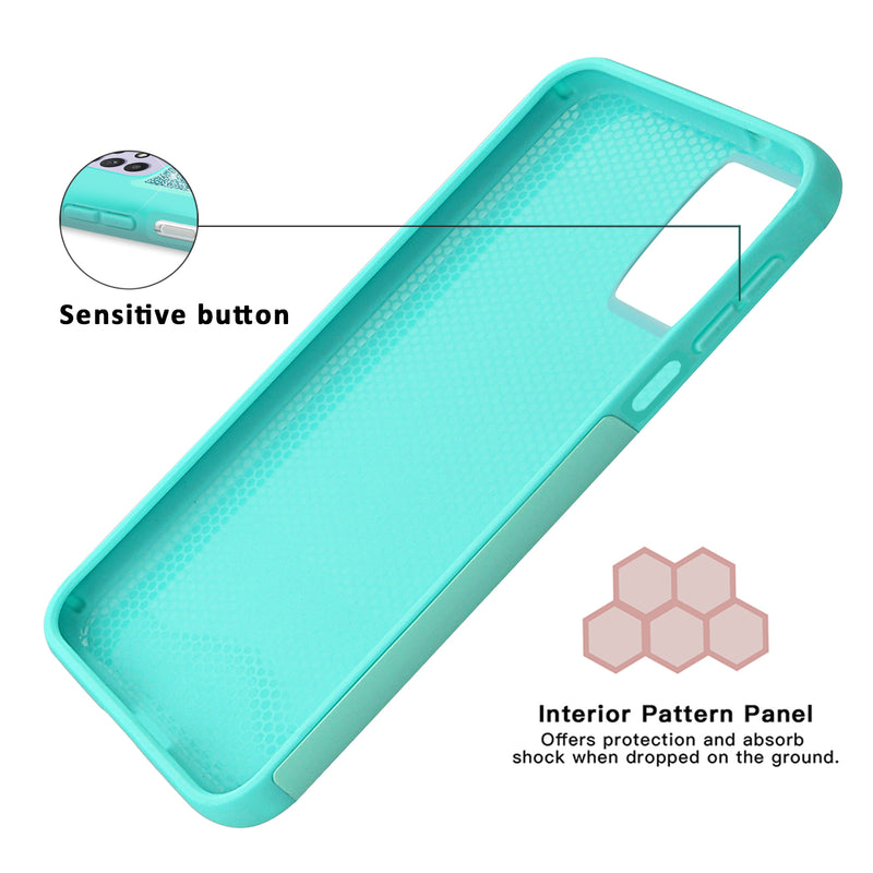 TJS "Sapphire" Hybrid Glitter Phone Case for Samsung Galaxy A52 5G