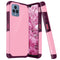 TJS "ArmorLux" Hybrid Phone Case for T-Mobile Revvl 6 5G