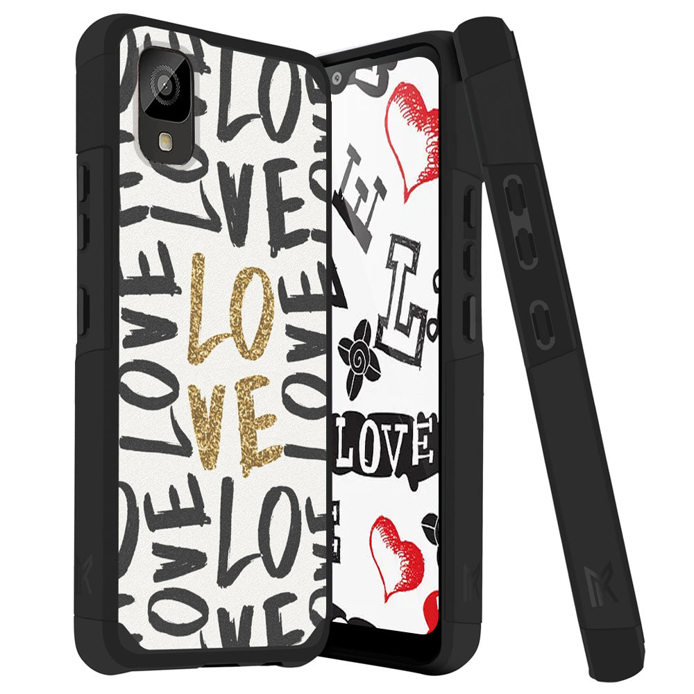 TJS "ArmorLux" Hybrid Phone Case for TCL ION Z