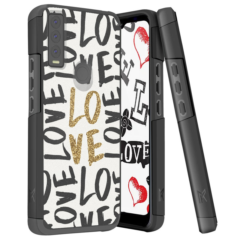 TJS "ArmorLux" Hybrid Phone Case for Cricket Ovation 3