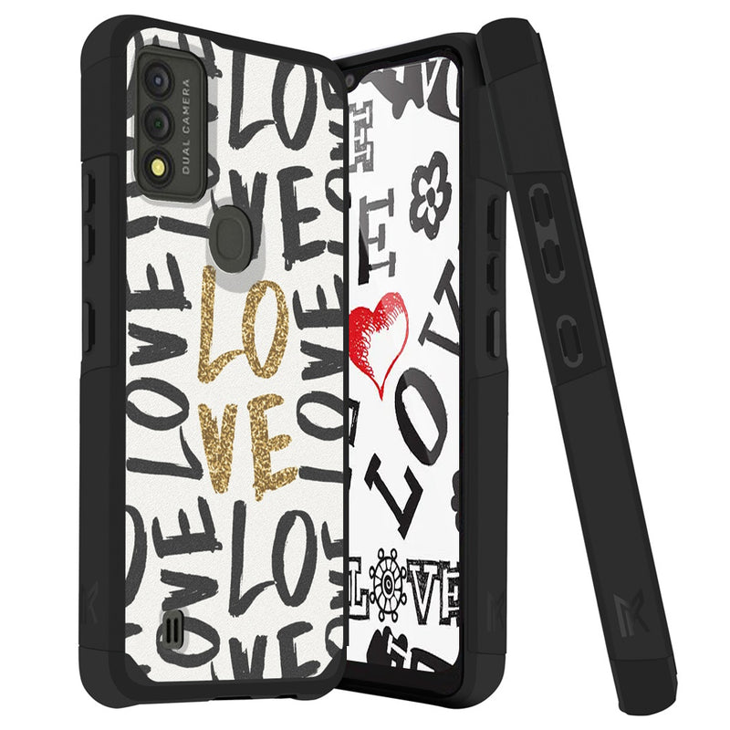TJS "ArmorLux" Hybrid Phone Case for T-Mobile Wiko Voix