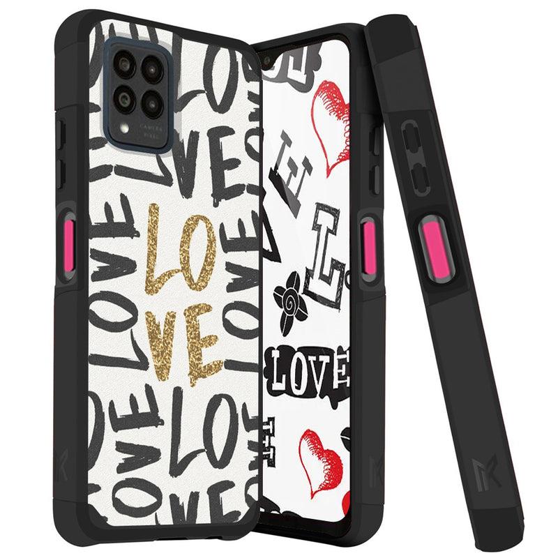 TJS "ArmorLux" Hybrid Phone Case for T-Mobile Revvl 6 Pro 5G