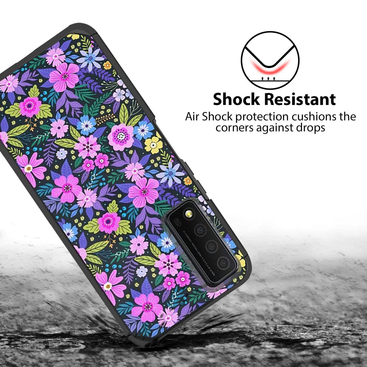 TJS "ArmorLux" Hybrid Phone Case for TCL Stylus 5G