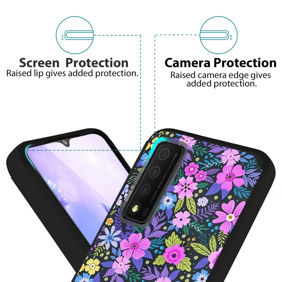 TJS "ArmorLux" Hybrid Phone Case for TCL Stylus 5G
