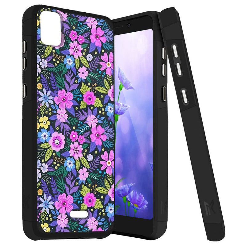 TJS "ArmorLux" Hybrid Phone Case for Cricket Vision Plus
