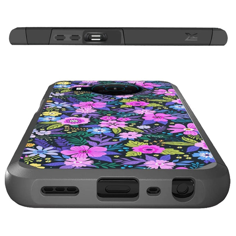 TJS "ArmorLux" Hybrid Phone Case for Nokia X100