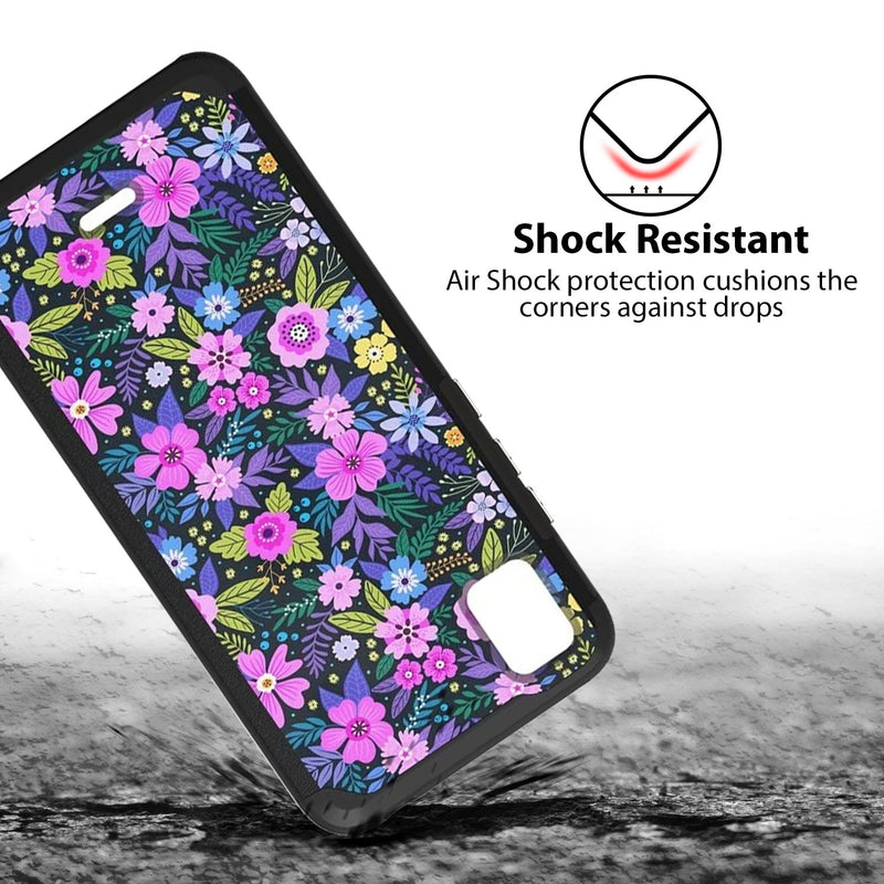 TJS "ArmorLux" Hybrid Phone Case for Cricket Vision Plus