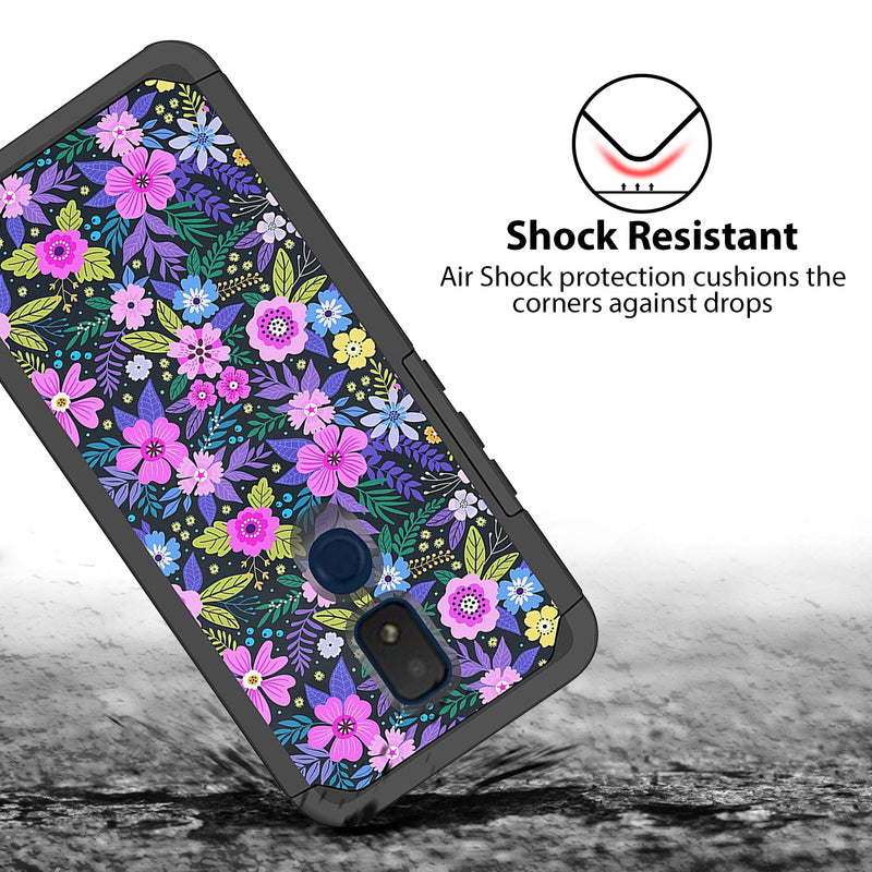 TJS "ArmorLux" Hybrid Phone Case for AT&T Motivate2