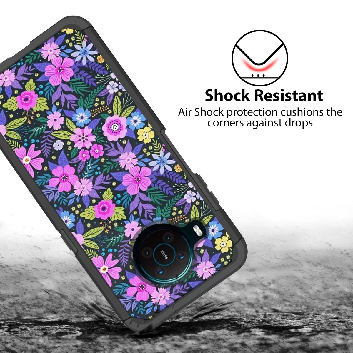 TJS "ArmorLux" Hybrid Phone Case for Nokia X100