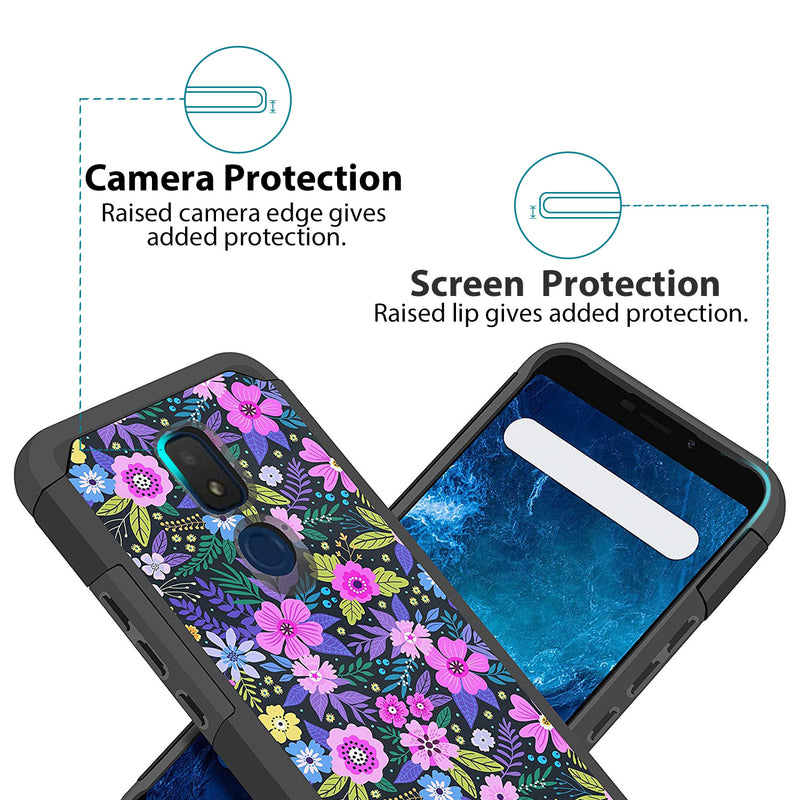 TJS "ArmorLux" Hybrid Phone Case for AT&T Motivate2