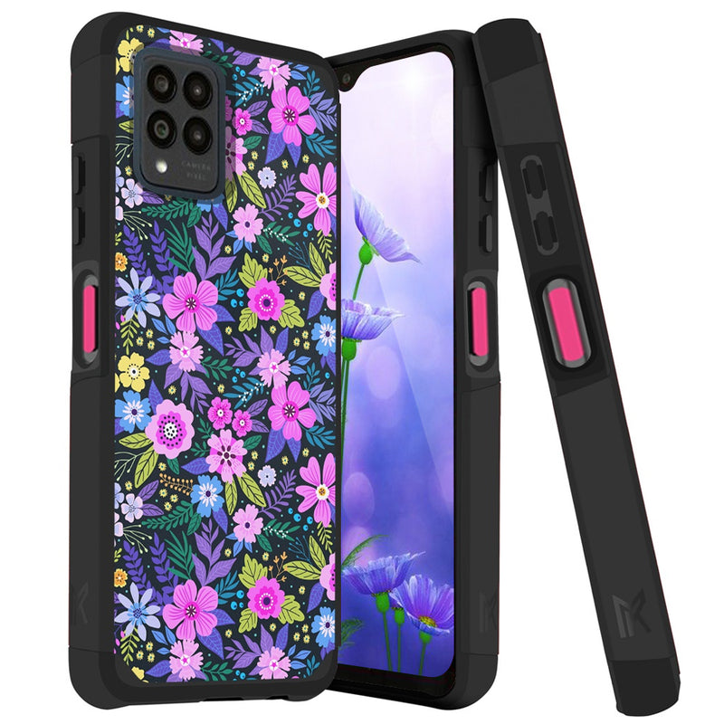 TJS "ArmorLux" Hybrid Phone Case for T-Mobile Revvl 6 Pro 5G