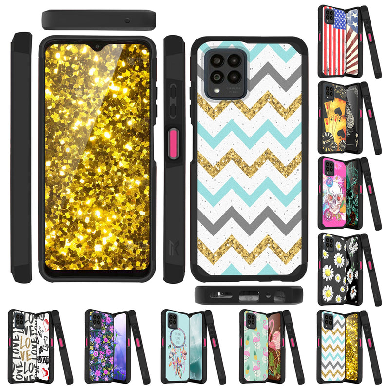 TJS "ArmorLux" Hybrid Phone Case for T-Mobile Revvl 6 Pro 5G