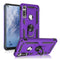 TJS "DuoGuard" Ring Kickstand Phone Case for Motorola Moto G Fast