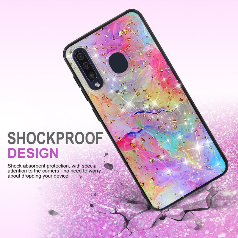 TJS “Minerva” Glitter TPU Phone Case for Galaxy A20, Galaxy A30, Galaxy A50 - InfinityAccessories017