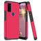 TJS "ArmorLux" Hybrid Phone Case for AT&T Radiant Max 5G / AT&T Fusion 5G / Cricket Dream 5G / Cricket Innovate 5G
