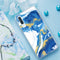TJS "Juno" Marble Design IMD TPU Phone Case for Galaxy A50 - InfinityAccessories017