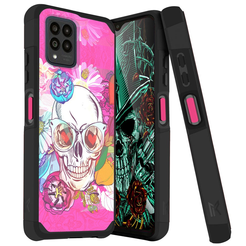 TJS "ArmorLux" Hybrid Phone Case for T-Mobile Revvl 6 Pro 5G
