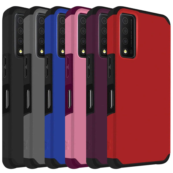 TJS "ArmorLux" Hybrid Phone Case for TCL Stylus 5G