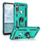 TJS "DuoGuard" Ring Kickstand Phone Case for Motorola Moto G Fast