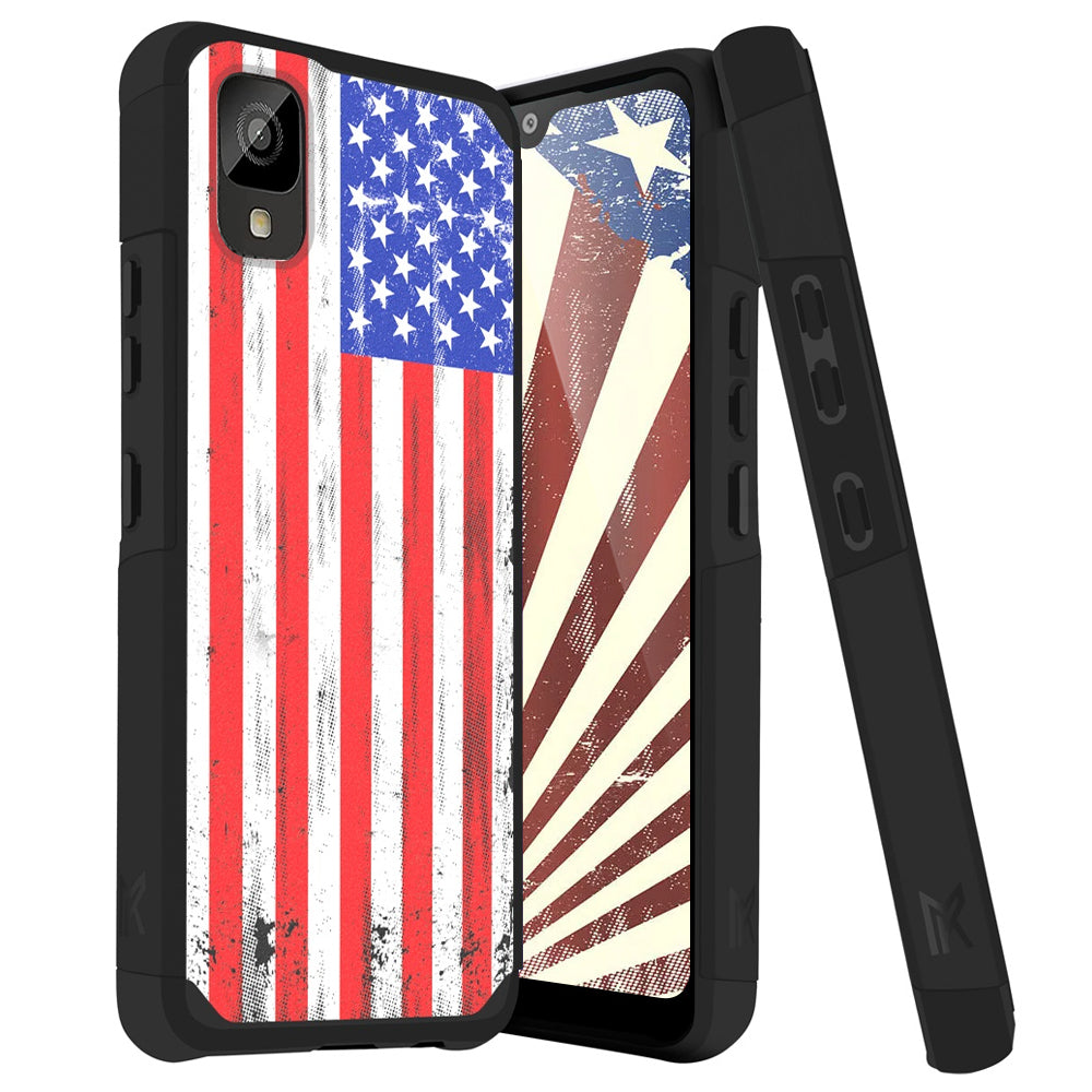TJS "ArmorLux" Hybrid Phone Case for TCL ION Z