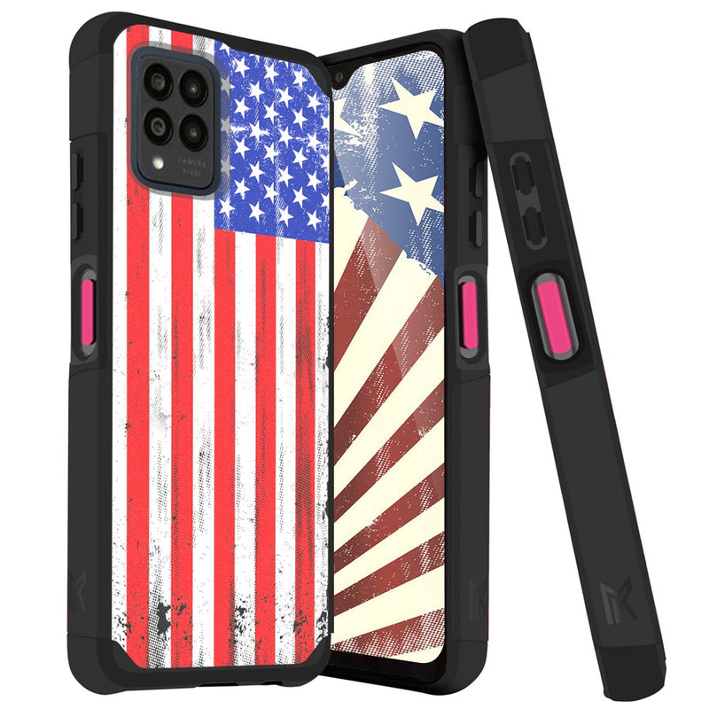 TJS "ArmorLux" Hybrid Phone Case for T-Mobile Revvl 6 Pro 5G