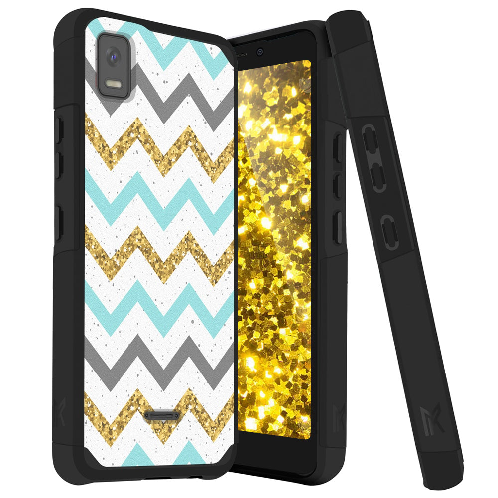 TJS "ArmorLux" Hybrid Phone Case for Cricket Debut Smart