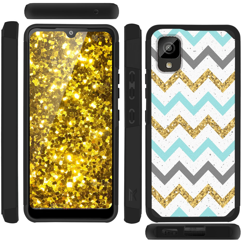 TJS "ArmorLux" Hybrid Phone Case for TCL ION Z