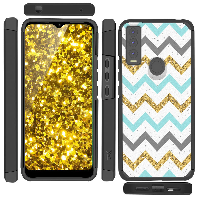 TJS "ArmorLux" Hybrid Phone Case for Cricket Ovation 3