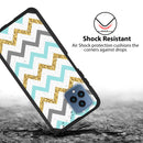 TJS "ArmorLux" Hybrid Phone Case for T-Mobile Revvl 6 5G