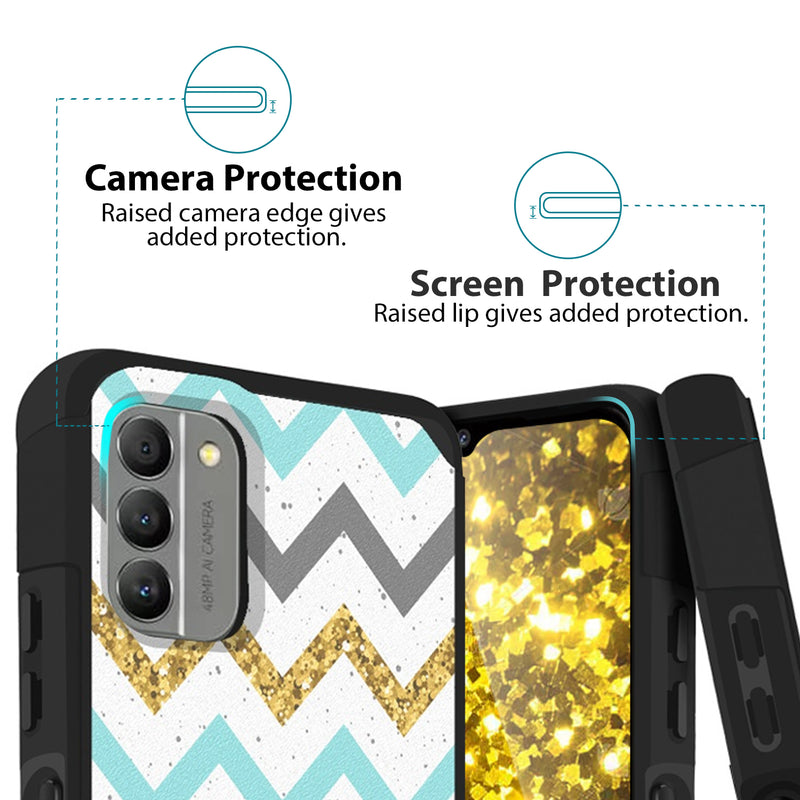 TJS "ArmorLux" Hybrid Phone Case for Nokia G400