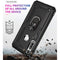 TJS "DuoGuard" Ring Kickstand Phone Case for Motorola Moto G Fast