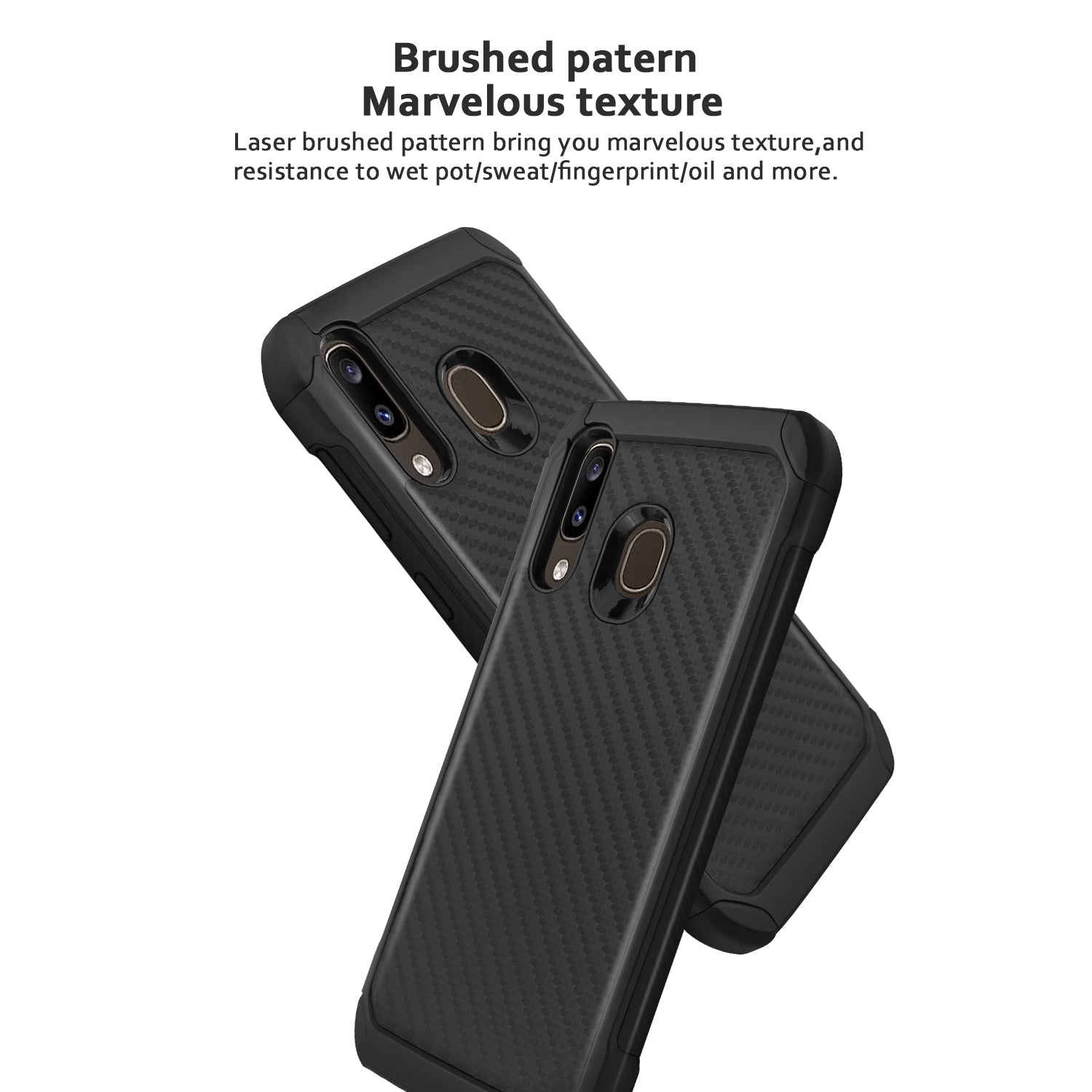 TJS "IMPACT" Hybrid Phone Case for Galaxy A20, Galaxy A30, Galaxy A50 - InfinityAccessories017