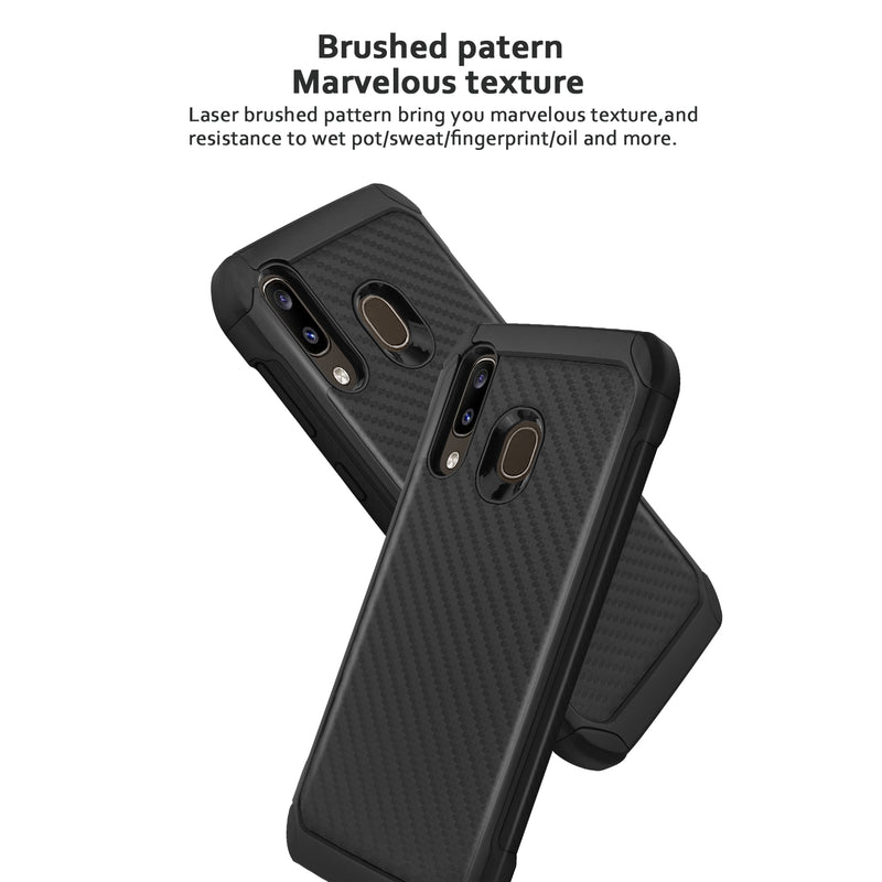 TJS "IMPACT" Hybrid Phone Case for Galaxy A20, Galaxy A30, Galaxy A50 - InfinityAccessories017