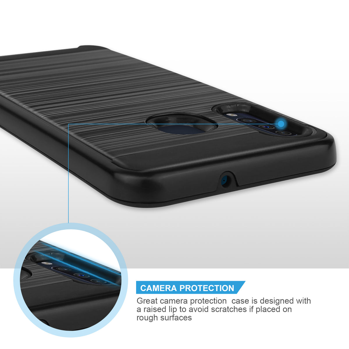 TJS "Legency" Hybrid Phone Case for Galaxy A20, Galaxy A30, Galaxy A50 - InfinityAccessories017