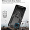 TJS "DuoGuard" Ring Kickstand Phone Case for Samsung Galaxy A12