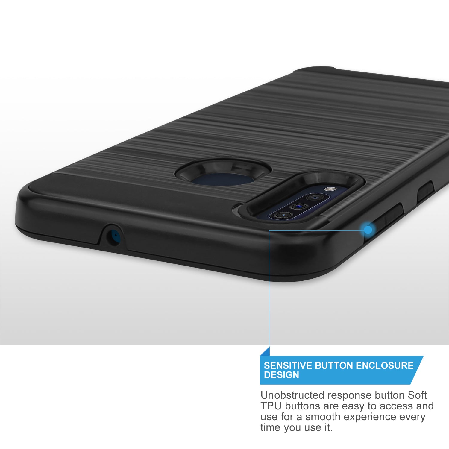 TJS "Legency" Hybrid Phone Case for Galaxy A20, Galaxy A30, Galaxy A50 - InfinityAccessories017