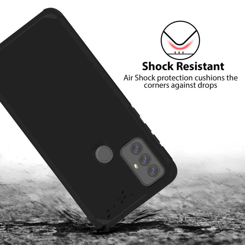 TJS "ArmorLux" Hybrid Phone Case for Motorola G Play 2023