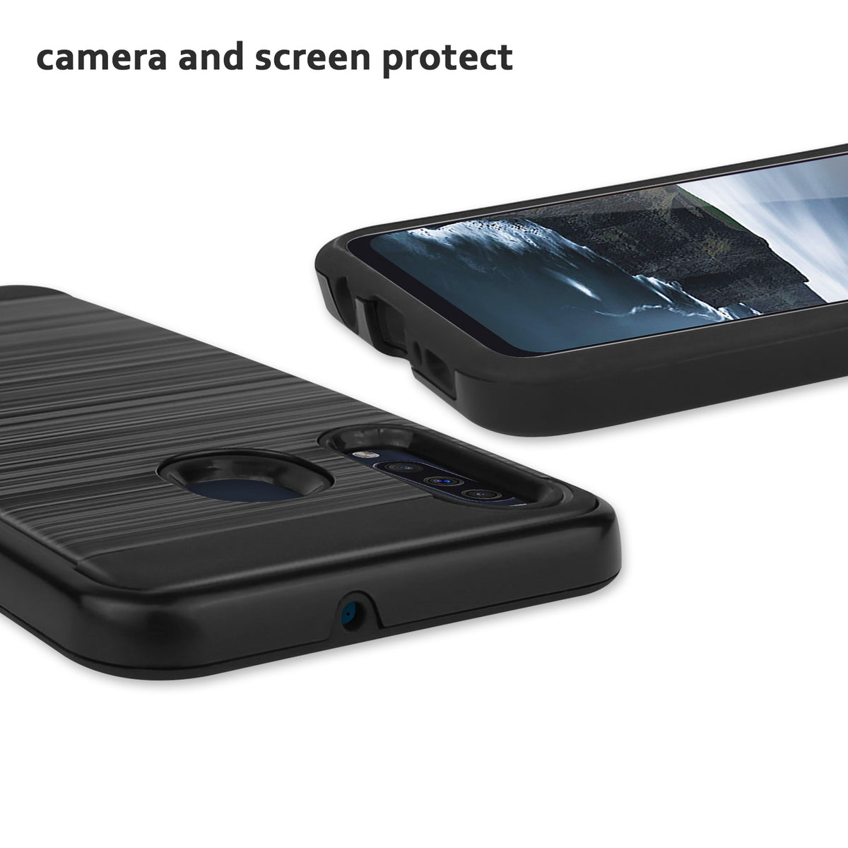 TJS "Legency" Hybrid Phone Case for Galaxy A20, Galaxy A30, Galaxy A50 - InfinityAccessories017