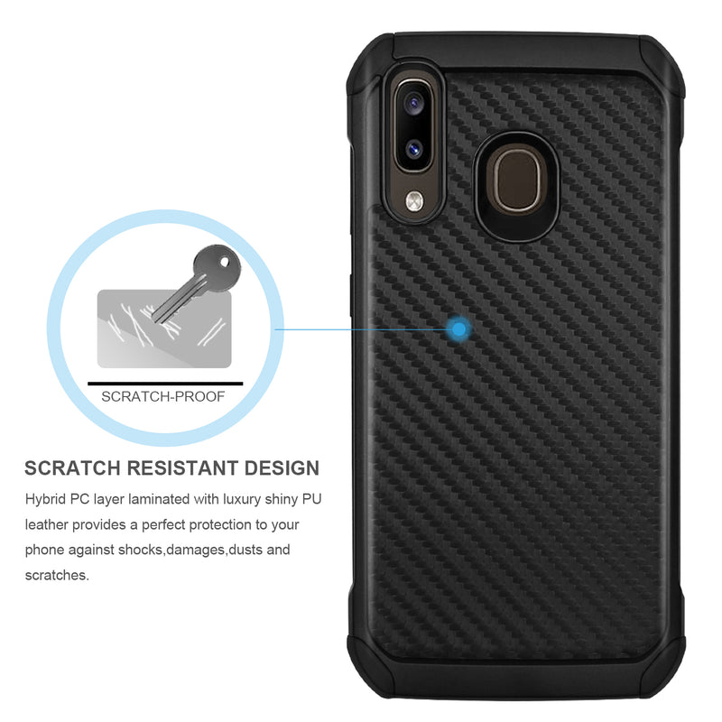 TJS "IMPACT" Hybrid Phone Case for Galaxy A20, Galaxy A30, Galaxy A50 - InfinityAccessories017