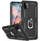 TJS "DuoGuard" Ring Kickstand Phone Case for Samsung Galaxy A22 5G