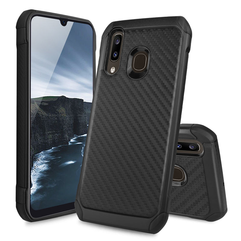 TJS "IMPACT" Hybrid Phone Case for Galaxy A20, Galaxy A30, Galaxy A50 - InfinityAccessories017