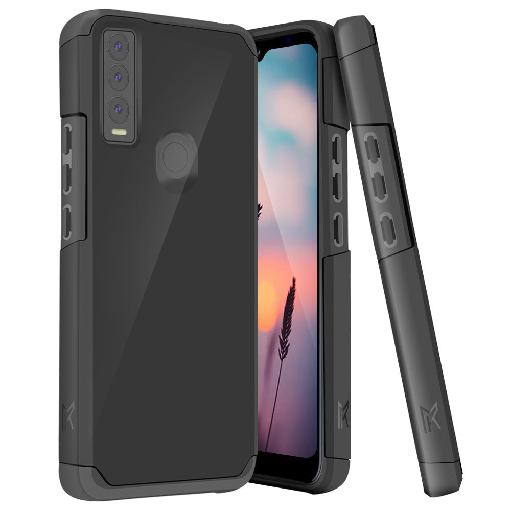 TJS "ArmorLux" Hybrid Phone Case for Cricket Ovation 3