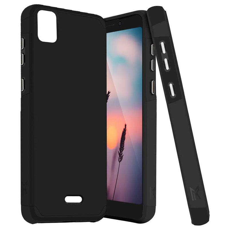 TJS "ArmorLux" Hybrid Phone Case for Cricket Vision Plus