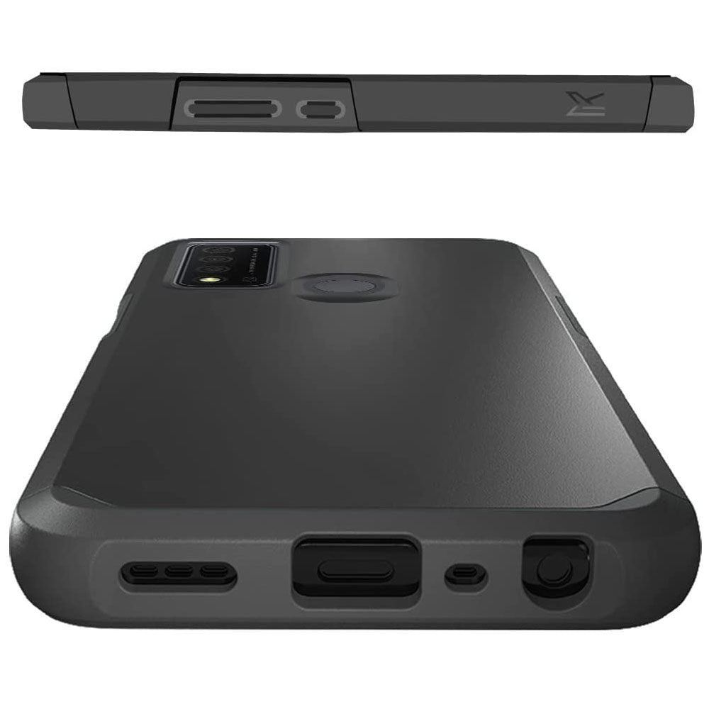TJS "ArmorLux" Hybrid Phone Case for TCL 30XE